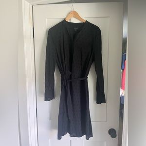 Black Ann Taylor eyelet dress
